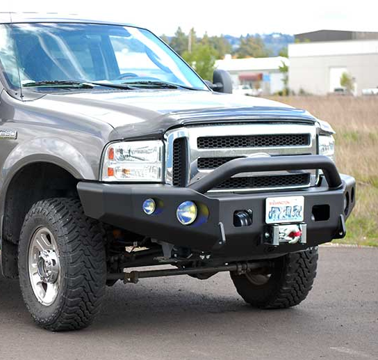 Trail Ready - Trail Ready 12303P Winch Front Bumper with Prerunner Guard Ford Excursion 2005-2007