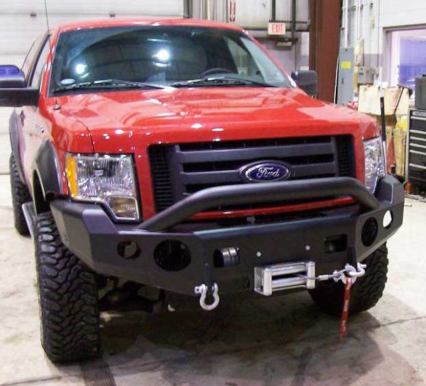 Trail Ready - Trail Ready 12202P Winch Front Bumper with Prerunner Guard Ford F150 2009-2014