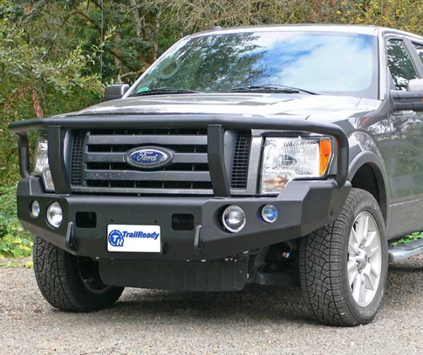 Trail Ready - Trail Ready 12202G Winch Front Bumper with Full Guard Ford F150 2009-2014