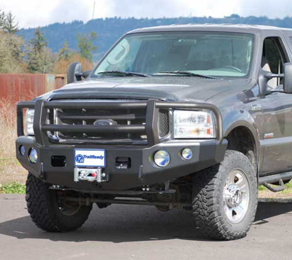 Trail Ready - Trail Ready 12302G Winch Front Bumper with Full Guard Ford F250/F350 2004