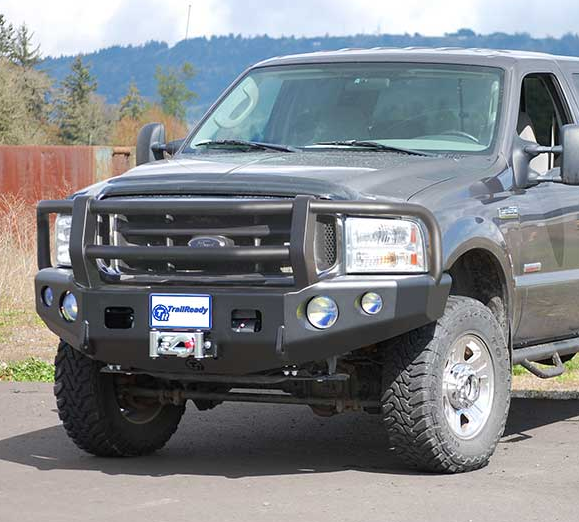 Trail Ready - Trail Ready 12313G Winch Front Bumper with Full Guard Ford F450/F550 2005-2007