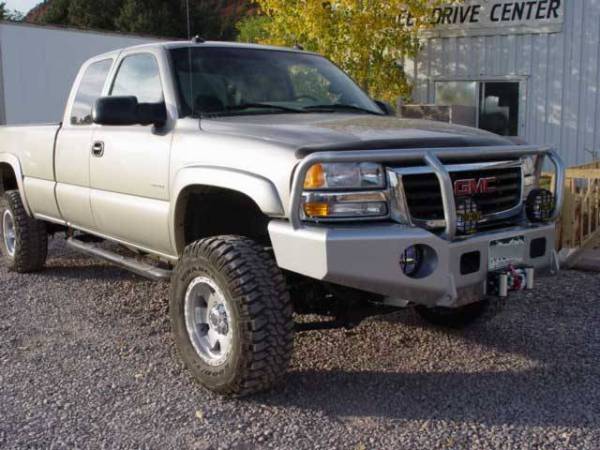 Trail Ready - Trail Ready 10500G Winch Front Bumper with Full Guard GMC Sierra 2500HD/3500 1999-2002