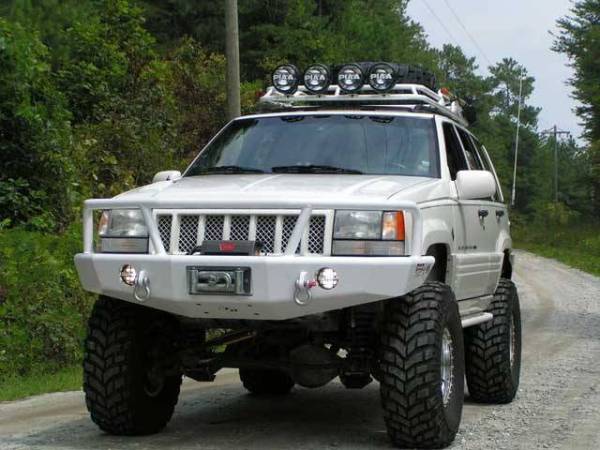 Trail Ready - Trail Ready 3300G Winch Front Bumper with Full Guard Jeep Grand Cherokee 1993-1998