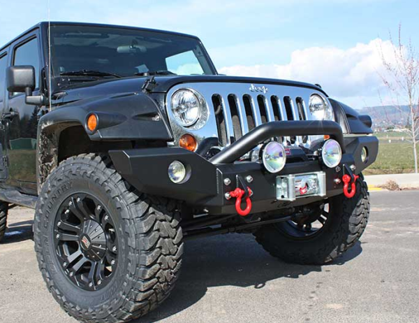 Trail Ready - Trail Ready 38000P Winch Front Bumper with Pre-Runner Jeep Wrangler JK 2007-2018