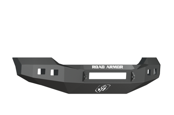 Road Armor - Road Armor 611R0B-NW Front Stealth Non-Winch Bumper with Square Light Holes Ford Super Duty 2011-2016