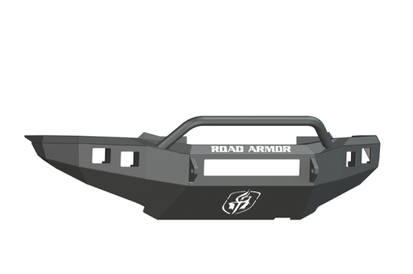 Road Armor - Road Armor 905R4B-NW Front Stealth Non-Winch Bumper with Square Light Holes + Pre-Runner Bar Toyota Tacoma 2012-2015