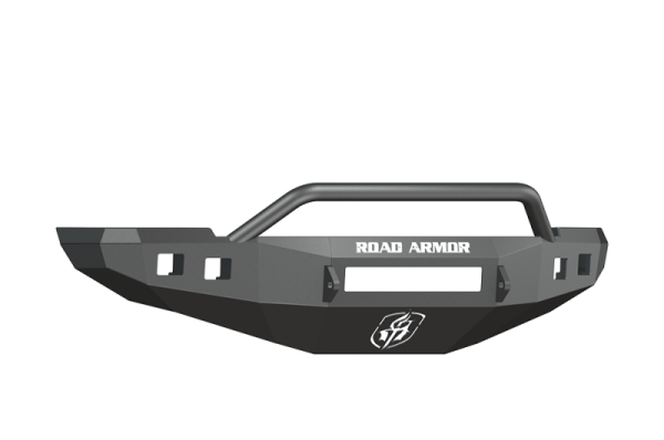 Road Armor - Road Armor 408R4B-NW Front Stealth Non-Winch Bumper with Square Light Holes + Pre-Runner Bar Dodge RAM 2500/3500 2010-2018