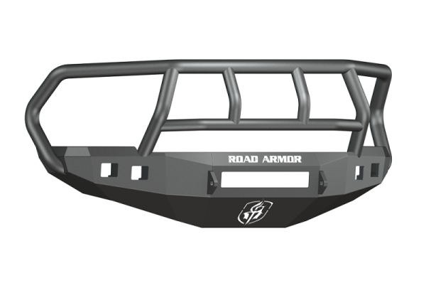 Road Armor - Road Armor 408R2B-NW Front Stealth Non-Winch Bumper with Square Light Holes + Titan Guard Dodge RAM 2500/3500 2010-2018