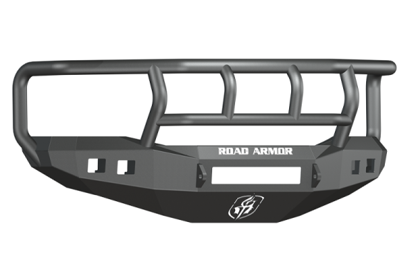 Road Armor - Road Armor 406R2B-NW Front Stealth Non-Winch Bumper with Square Light Holes + Titan Guard Dodge RAM 2500/3500 2006-2009