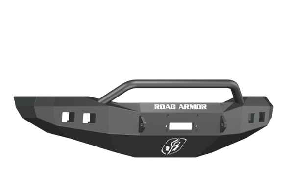 Road Armor - Road Armor 406R4B Front Stealth Winch Bumper with Square Light Holes + Pre-Runner Bar Dodge RAM 2500/3500 2006-2009