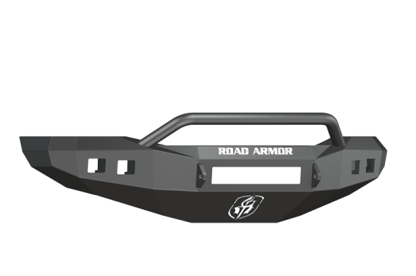 Road Armor - Road Armor 406R4B-NW Front Stealth Non-Winch Bumper with Square Light Holes + Pre-Runner Bar Dodge RAM 2500/3500 2006-2009