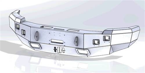 Hammerhead Bumpers - Hammerhead 600-56-0134 Winch Front Bumper Chevy Silverado 1500 2007-2013