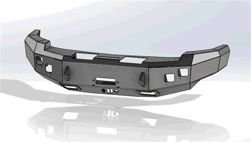 Hammerhead Bumpers - Hammerhead 600-56-0136 Winch Front Bumper Chevy Silverado 2500HD/3500 2011-2014