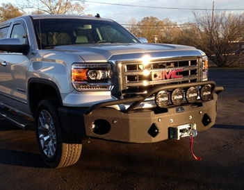 Hammerhead Bumpers - Hammerhead 600-56-0218 Winch Front Bumper with Pre-Runner and Sensors GMC Sierra 1500 2014-2015