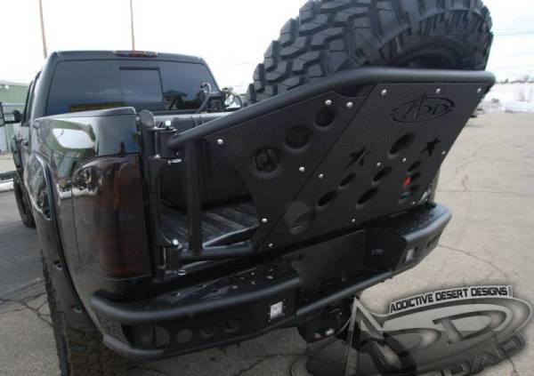 Addictive Desert Designs - ADD R2923012801NA Dimple Rear Bumper no Sensors Chevy Silverado 2500HD/3500 2011-2014