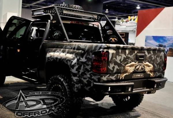 Addictive Desert Designs - ADD R4223012801NA Dimple "R" Rear Bumper GMC Sierra 1500 2014-2015