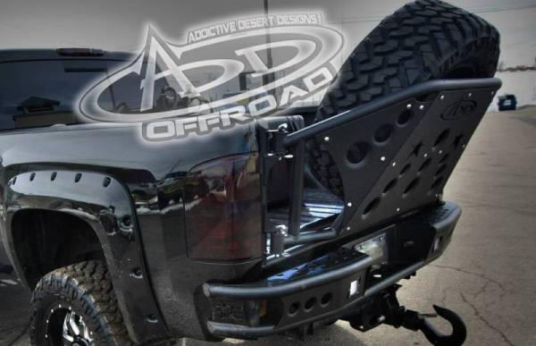 Addictive Desert Designs - ADD T29911NA0103 Rear Gate Tire Holder Chevy 2500/3500 2011-2014