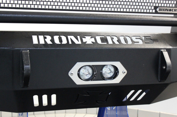 Iron Cross - Iron Cross IC-CLROUND Center Bracket and 2 - 4" LED Lights for Iron Cross Bumpers