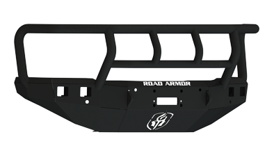 Road Armor - Road Armor 315R2B Front Stealth Winch Bumper with Square Light Holes + Titan II Chevy Silverado 2500HD/3500 2015-2019