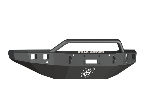 Road Armor - Road Armor 315R4B Front Stealth Winch Bumper with Square Light Holes + Pre-Runner Bar Chevy Silverado 2500HD/3500 2015-2019