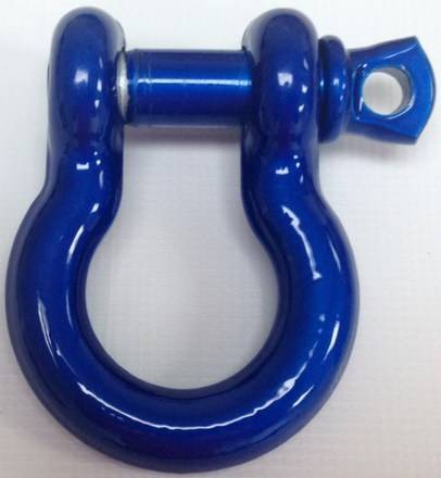 Iron Cross - 3/4" Shackles Candy Blue Pair