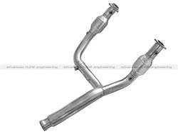 aFe Power - aFe Power 48-44004 Street Series Twisted Steel Y-Pipe Exhaust System