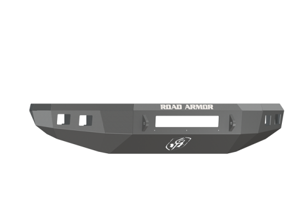 Road Armor - Road Armor 914R0B-NW Front Stealth Non-Winch Bumper with Square Light Holes Toyota Tundra 2014-2018