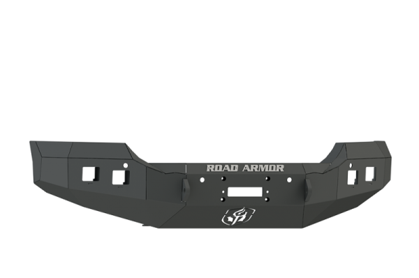 Road Armor - Road Armor 215R0B Front Stealth Winch Bumper with Square Light Holes GMC Sierra 2500HD/3500 2015-2019