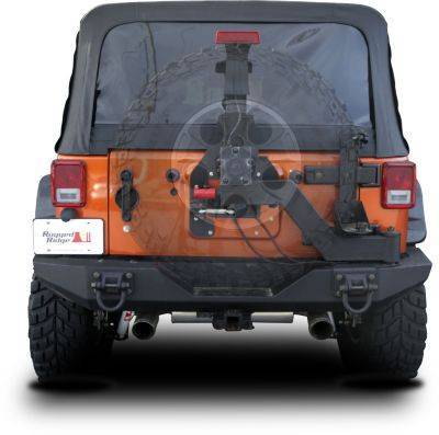 Rugged Ridge - Rugged Ridge 11546.25 Rear Tire Carrier Jeep Wrangler JK 2007-2016