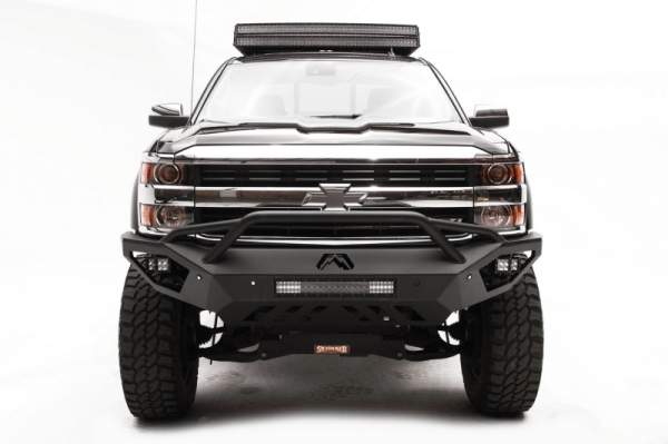 Fab Fours - Fab Fours CH15-V3052-1 Vengeance Front Bumper with Pre-Runner Chevy Silverado 2500HD/3500 2015-2019