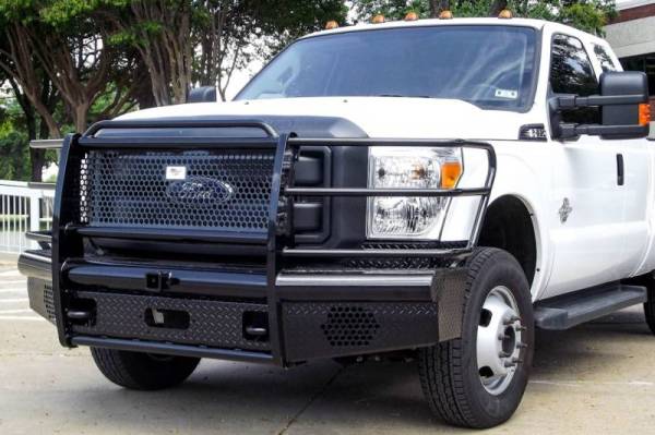 American Built - American Built H2F45112 Pipe Front Bumper Ford F450/F550 2011-2016
