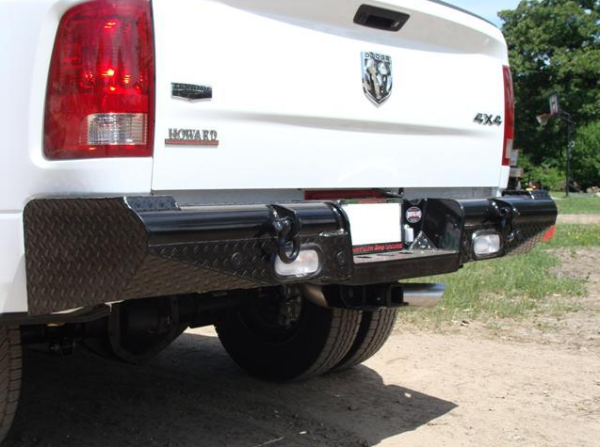 Bodyguard - Bodyguard TRRD093D Traditional Rear Bumper Dodge 1500 Dual Exhaust Only 2009-2016