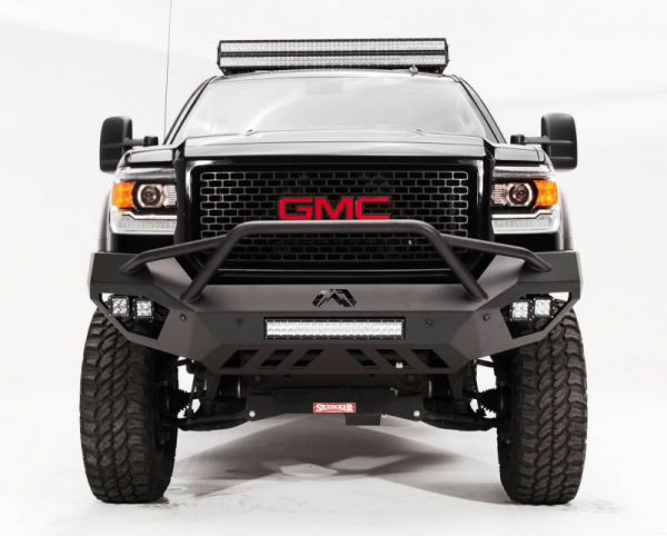 Fab Fours - Fab Fours GM15-V3152-1 Vengeance Front Bumper with Pre-Runner GMC Sierra 2500HD/3500 2015-2019