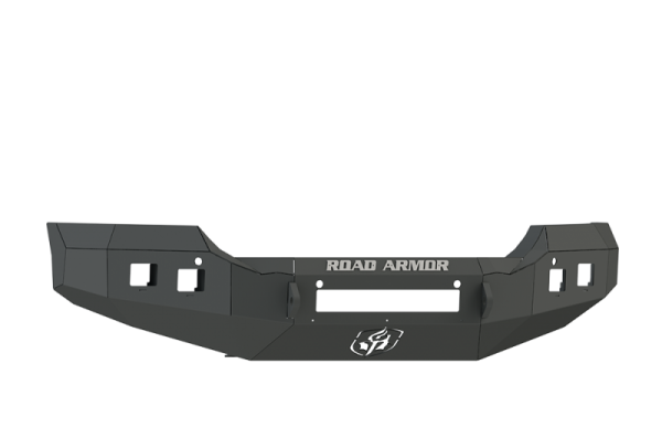 Road Armor - Road Armor 215R0B-NW Front Stealth Non-Winch Bumper with Square Light Holes + GMC Sierra 2500HD/3500 2015-2019