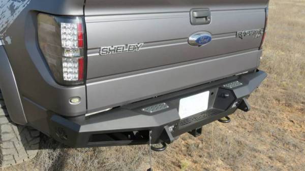 Addictive Desert Designs - ADD R017301280103 Honey Badger Rear Bumper with Sensors Ford Raptor 2010-2014