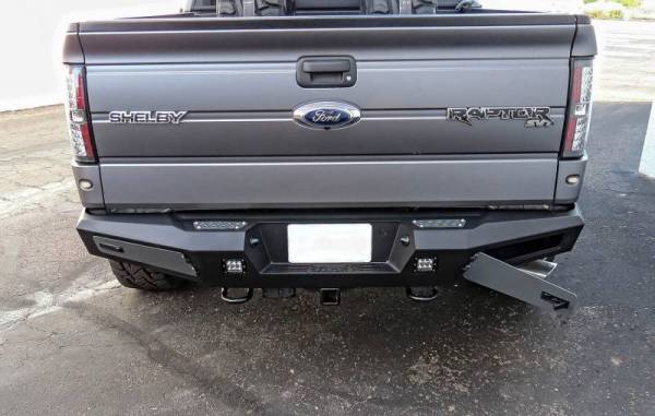 Addictive Desert Designs - ADD R017361280103 Honey Badger Rear Bumper with Sensors Ford Raptor 2010-2014