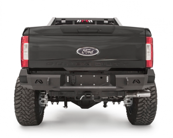 Fab Fours - Fab Fours FS17-W4150-1 Premium Rear Bumper without Sensors Ford 2017-2018