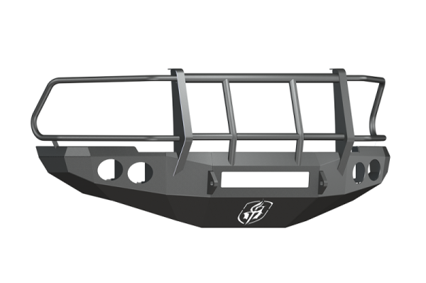 Road Armor - Road Armor 40806B-NW Front Stealth Non-Winch Bumper with Round Light Holes + Foreman Guard Dodge RAM 2500/3500 2010-2018