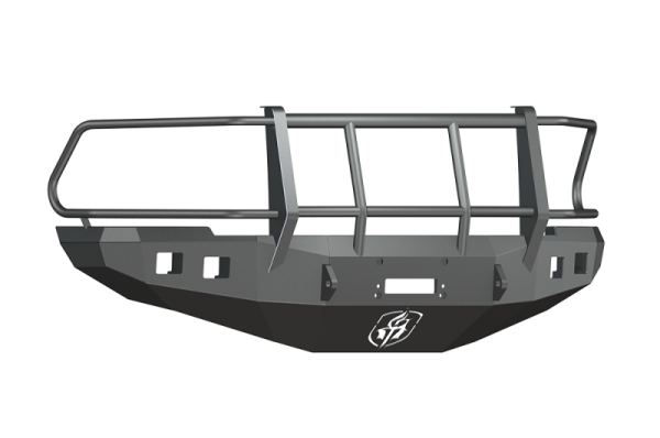 Road Armor - Road Armor 408R6B Front Stealth Winch Bumper with Square Light Holes + Foreman Guard Dodge RAM 2500/3500 2010-2018