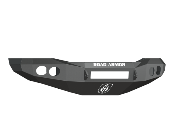 Road Armor - Road Armor 44060B-NW Front Stealth Non-Winch Bumper with Round Light Holes Dodge RAM 2500/3500 2006-2009