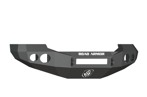 Road Armor - Road Armor 60500B-NW Front Stealth Non-Winch Bumper with Round Light Holes Ford F250/F350 2005-2007
