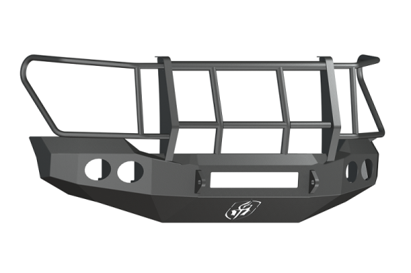 Road Armor - Road Armor 61106B-NW Front Stealth Non-Winch Bumper with Round Light Holes + Foreman Guard Ford F250/F350 2011-2016