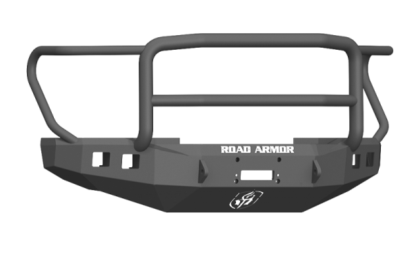 Road Armor - Road Armor 617F5B Front Stealth Winch Bumper with Square Light Holes + Lonestar Guard Ford F250/F350 2017-2018