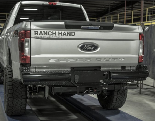 Ranch Hand - Ranch Hand BBF171BLSS Legend Rear Bumper with Sensor Holes Ford F250/F350 2017-2018