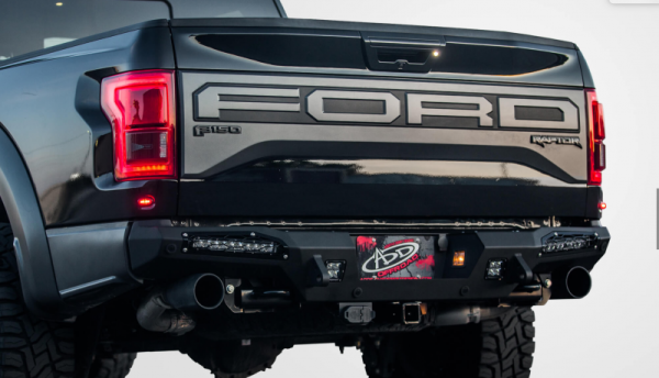 Addictive Desert Designs - ADD R117321430103 Honeybadger Rear Bumper with 10" LED Option Ford Raptor 2017-2018