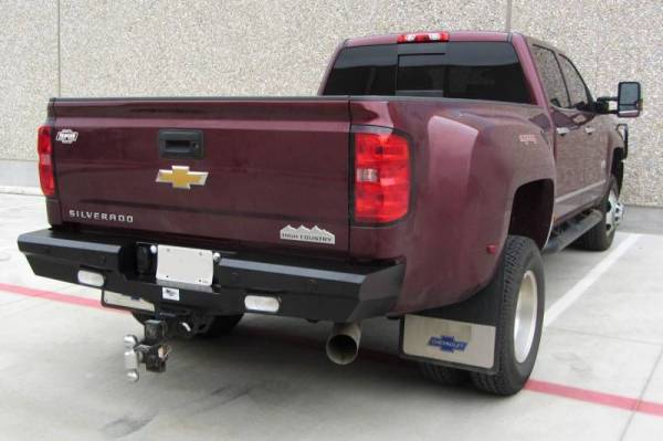 American Built - American Built 3RX23152 Panther Rear Bumper with Lights Chevy Silverado 2500HD/3500 2015-2019