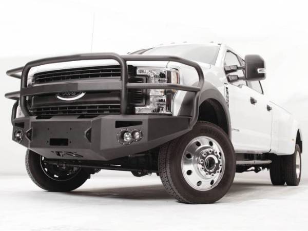 Fab Fours - Fab Fours FS17-A4250-1 Winch Front Bumper with Grille Guard Ford F450/F550 2017-2018