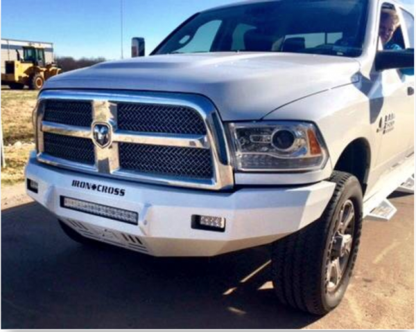 Iron Cross - Iron Cross 40-625-10 Gloss Black Low Profile Front Bumper Dodge RAM 2500/3500 2010-2017