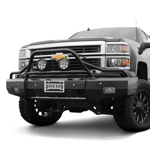 Ranch Hand - Ranch Hand BSC14HBL1 Summit Bullnose Front Bumper Chevy Silverado 1500 2014-2015