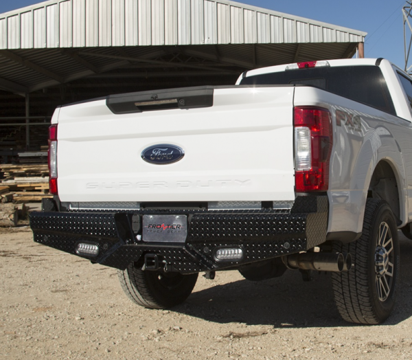 Frontier Gear - Frontier 100-11-7009 Diamond Back Bumper with Lights and Sensors Ford F250/F350 2017-2018